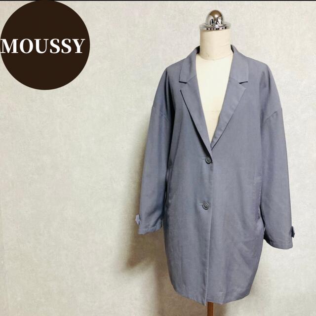 moussy(マウジー)の★処分SALE★MOUSSYスプリングコート　チェスターコート　グレー　薄手 レディースのジャケット/アウター(スプリングコート)の商品写真