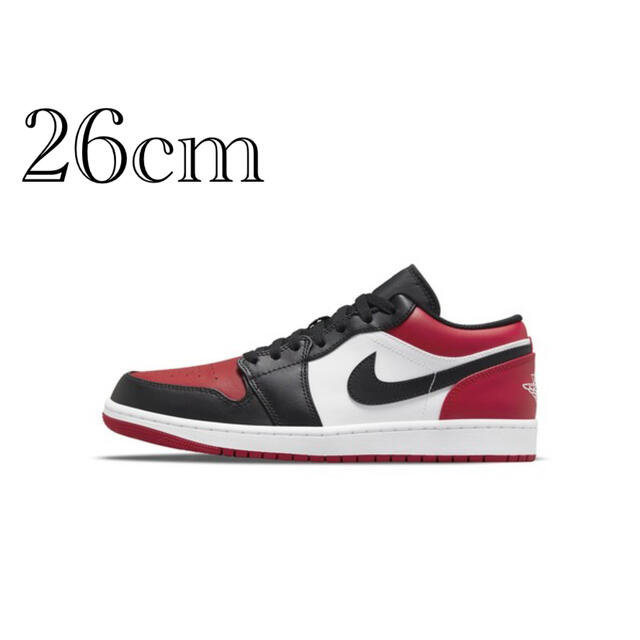 Nike Air Jordan 1 Low Bred Toe 26cm