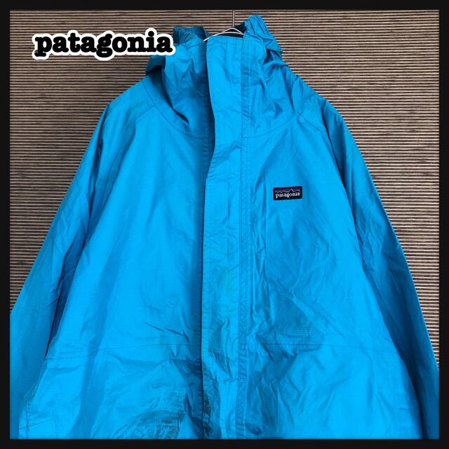 patagonia(パタゴニア)の【パタゴニア】トレントシェルジャケット　レインジャケット　水色　キッズ＜ キッズ/ベビー/マタニティのキッズ服男の子用(90cm~)(ジャケット/上着)の商品写真