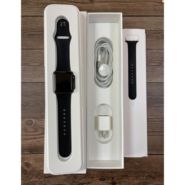 アップル Apple Watch Sport 38mm ブラック スポーツバンドアップル