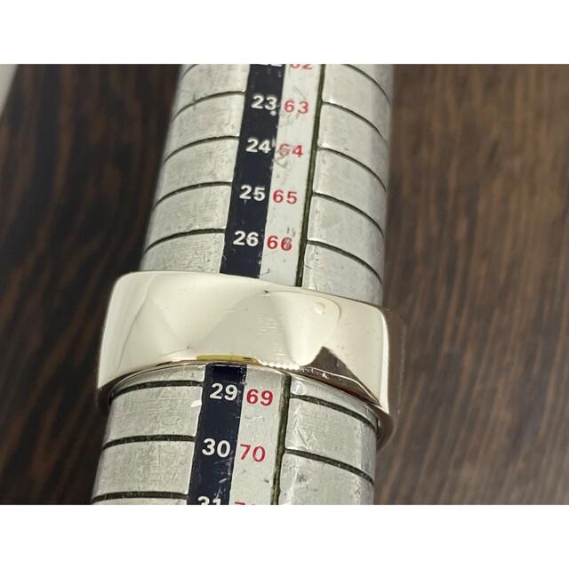 印台 シルバー925 リング 重いシルバーリング 銀印台 指輪 シンプルの通販 by RINGOufo's shop｜ラクマ