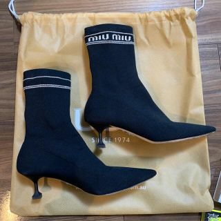 ミュウミュウ(miumiu)のmiu miu♡ソックスブーツ(ブーツ)