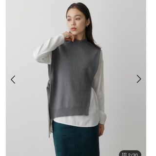 アズールバイマウジー(AZUL by moussy)のAZULアシメトリーニットベストセット(セット/コーデ)