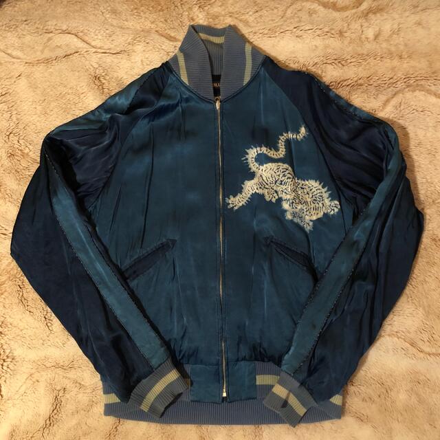 HOLLYWOOD RANCH MARKET BLUE BLUE スカジャン 半額SALE☆ www.gold ...