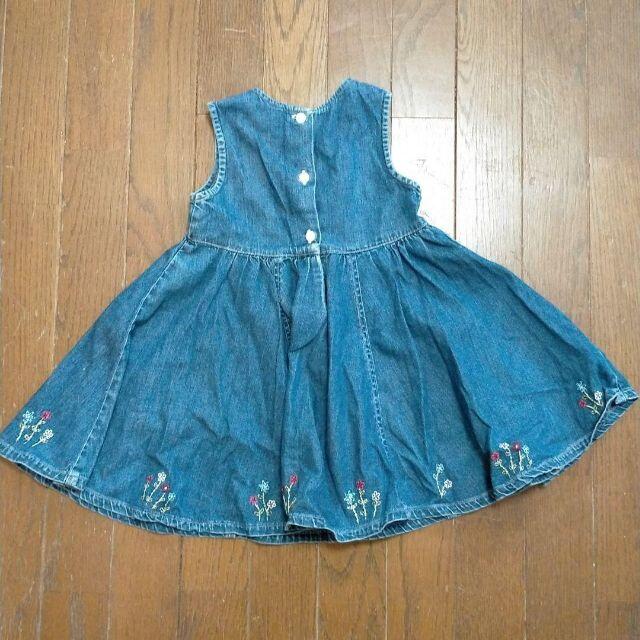 baby GAP子供用デニムワンピース　サイズ９０ キッズ/ベビー/マタニティのキッズ服女の子用(90cm~)(ワンピース)の商品写真