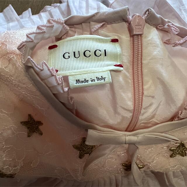 Gucci(グッチ)のGUCCI（グッチ）キッズワンピ/ピンク 24m キッズ/ベビー/マタニティのキッズ服女の子用(90cm~)(ワンピース)の商品写真