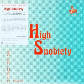 ★Ralph Marco Band / High Snobiety アナログ盤(ジャズ)