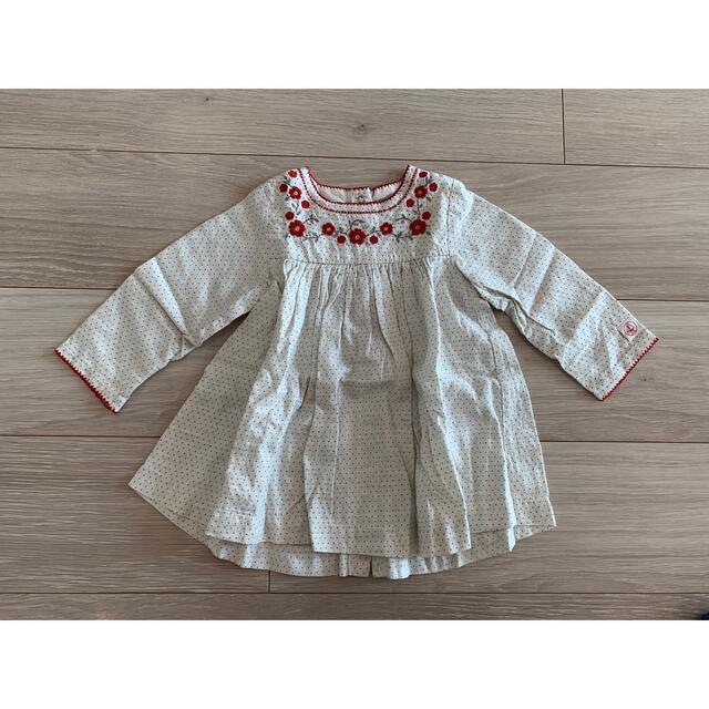 PETIT BATEAU(プチバトー)の★yknk様専用★PETIT BATEAU チュニックブラウス18M キッズ/ベビー/マタニティのベビー服(~85cm)(シャツ/カットソー)の商品写真