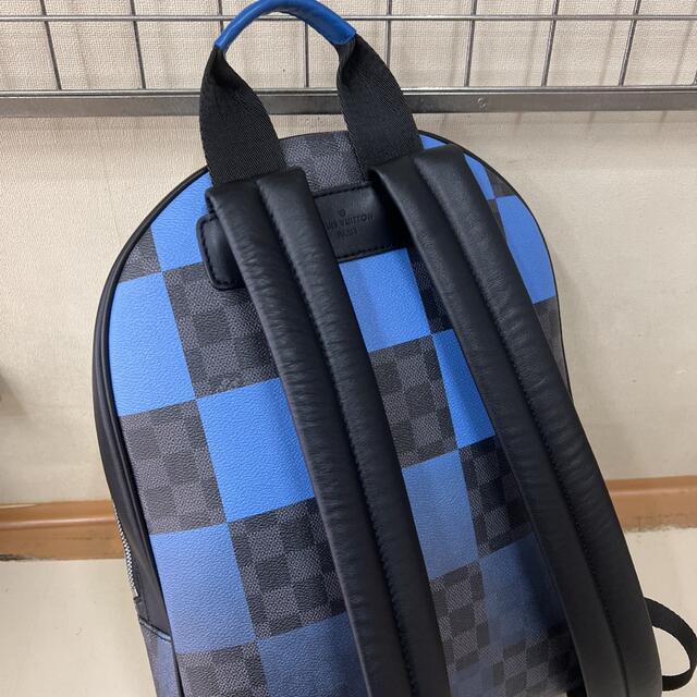 N40402 Louis Vuitton Blue Damier Graphite Giant Josh Backpack