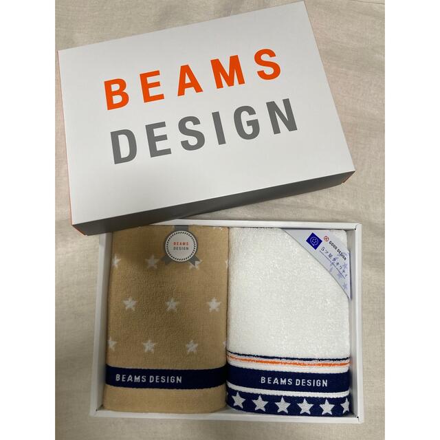 BEAMS(ビームス)のBEAMS フェイスタオル　2枚セット インテリア/住まい/日用品の日用品/生活雑貨/旅行(タオル/バス用品)の商品写真