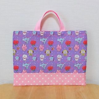 《mi様専用》絵本袋 ハンドメイド【BT紫】(バッグ/レッスンバッグ)