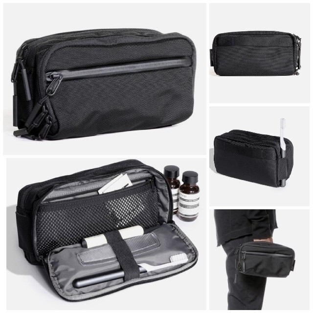 ★送料込！Aer Dopp Kit・マルチポーチ・黒・定価7,700円 メンズのバッグ(セカンドバッグ/クラッチバッグ)の商品写真