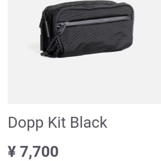 ★送料込！Aer Dopp Kit・マルチポーチ・黒・定価7,700円(セカンドバッグ/クラッチバッグ)