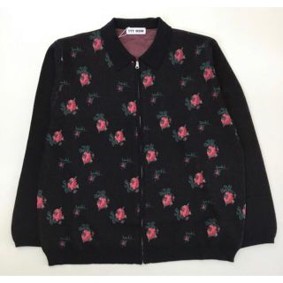 アレッジ(ALLEGE)のttt msw 20aw flower knit polo 未使用品+袋タグ付き(カーディガン)