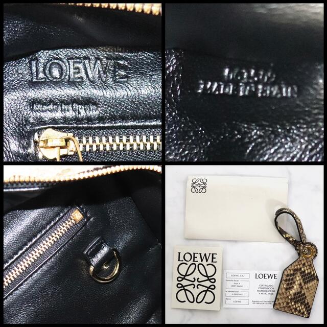 LOEWE(ロエベ)のロエベ アマソナ23 2way ハンドバッグ　ショルダーバッグ　パイソン レディースのバッグ(ハンドバッグ)の商品写真