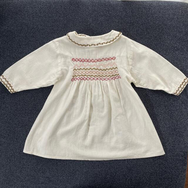 Bonpoint(ボンポワン)のapolina アポリナ　ワンピース　3-4y キッズ/ベビー/マタニティのキッズ服女の子用(90cm~)(ワンピース)の商品写真