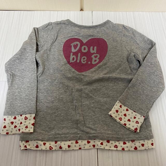 DOUBLE.B(ダブルビー)のDOUBLE.B ダブルビー  薄手トレーナー　ロンT 130 キッズ/ベビー/マタニティのキッズ服女の子用(90cm~)(Tシャツ/カットソー)の商品写真