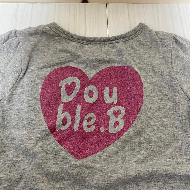 DOUBLE.B(ダブルビー)のDOUBLE.B ダブルビー  薄手トレーナー　ロンT 130 キッズ/ベビー/マタニティのキッズ服女の子用(90cm~)(Tシャツ/カットソー)の商品写真