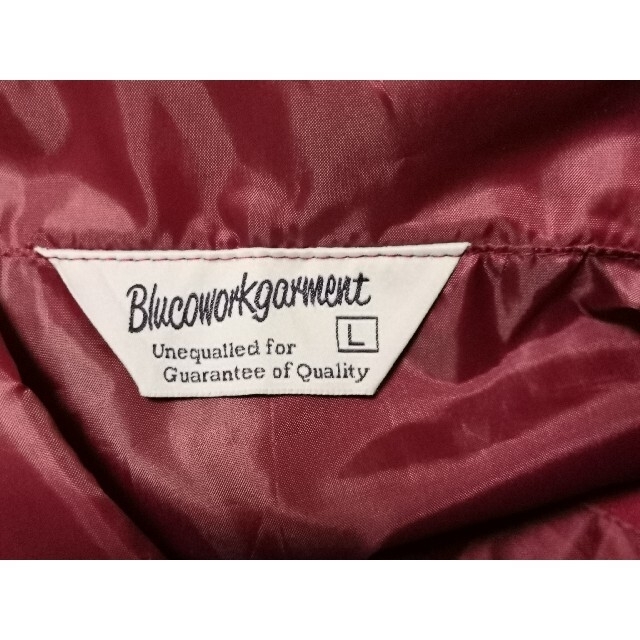 BLUCO ブルコ　ナイロンコーチジャケット/L/バーガンディー/アンクラウド メンズのジャケット/アウター(ナイロンジャケット)の商品写真