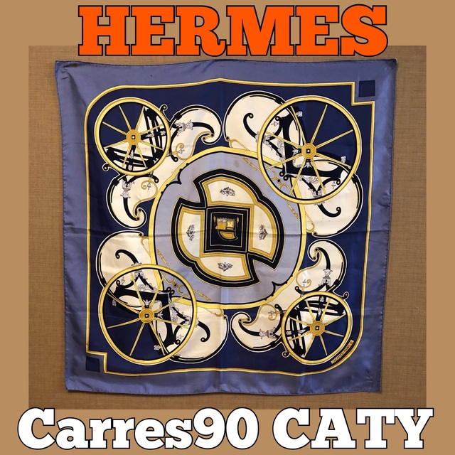 ■定番■エルメス/カレ90/スカーフ/シルク/HERMES/caty/エジプト | フリマアプリ ラクマ