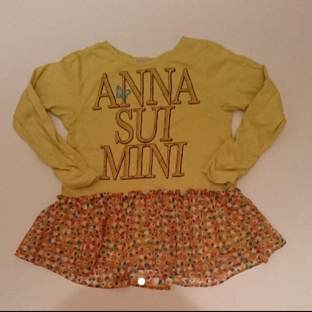 ANNA SUI mini(アナスイミニ)の110 アナスイミニ 長袖カットソー キッズ/ベビー/マタニティのキッズ服女の子用(90cm~)(Tシャツ/カットソー)の商品写真