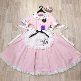 アンジェリックプリティー エプロン ひざ丈ワンピース(レディース)の アンジェリックプリティー エプロン ひざ丈ワンピース(レディース)の