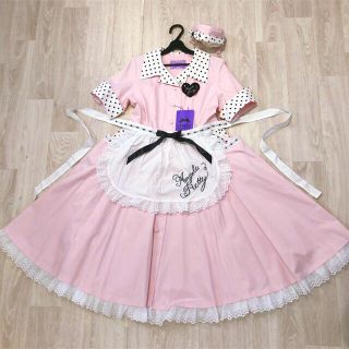 アンジェリックプリティー(Angelic Pretty)のMilkshake サーキュラーワンピースSet ピンク(ひざ丈ワンピース)