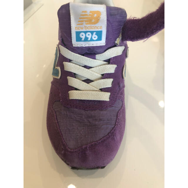 New Balance(ニューバランス)のるか様専用996 18.5パープル　キッズシューズ　レア素材レアカラー キッズ/ベビー/マタニティのキッズ靴/シューズ(15cm~)(スニーカー)の商品写真