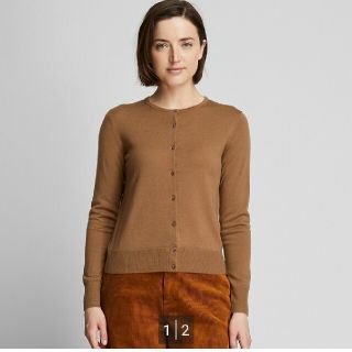 ユニクロ(UNIQLO)のUNIQLO　エクストラファインメリノ　カーディガン(カーディガン)