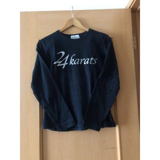 トゥエンティーフォーカラッツ(24karats)の24karats ロンT カットソー 150cm ブラック シルバー(Tシャツ/カットソー)