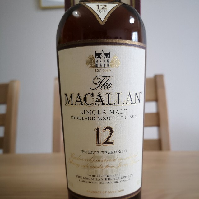 最終!The MACALLAN ザ・マッカラン 12年 旧ボトル 裏に12の印字 最終!The MACALLAN ザ・マッカラン 12年 旧ボトル 裏に12の印字