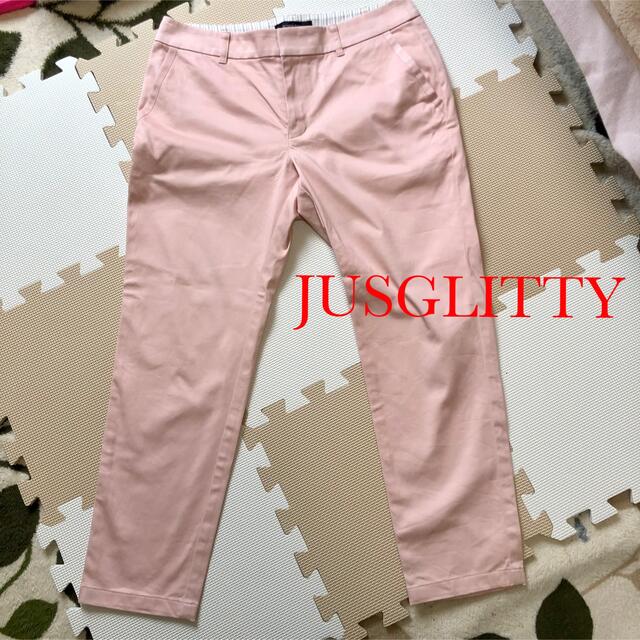 JUSGLITTY(ジャスグリッティー)のジャスグリッティー カラーパンツ  サイズ2 ピンク レディースのパンツ(クロップドパンツ)の商品写真