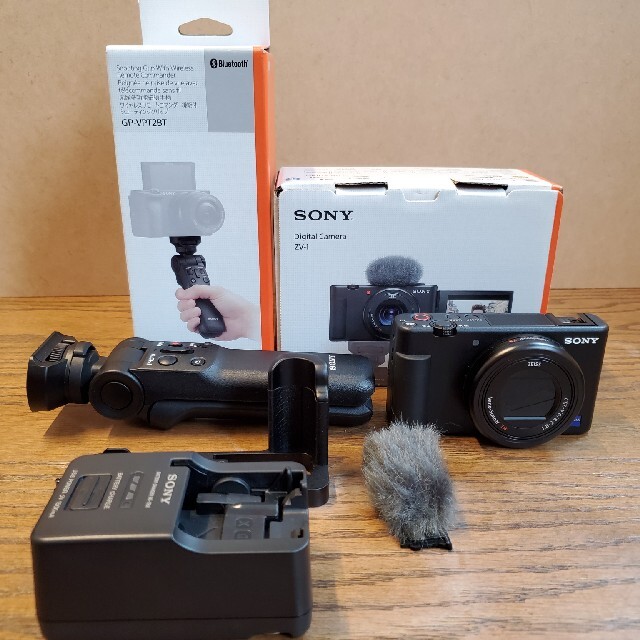 SONY デジタルカメラ VLOGCAM ZV ZV-1シューティンググリップ付