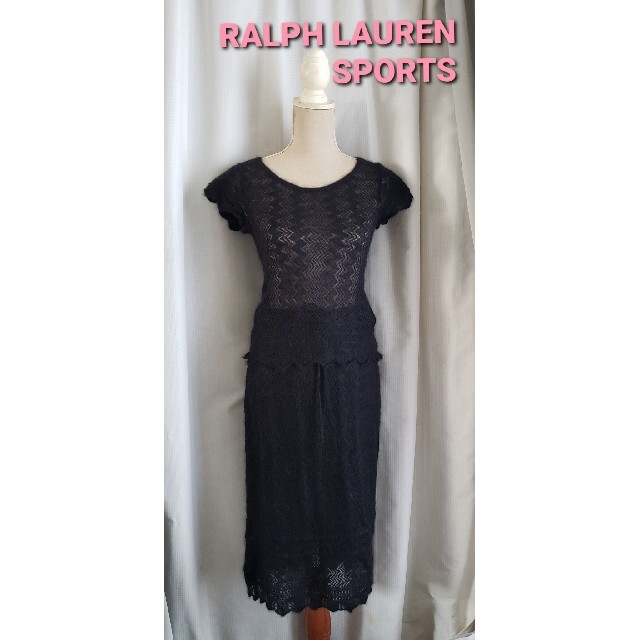 Ralph Lauren(ラルフローレン)の大変美品　RALPH LAUREN SPORTS 可愛いモヘアのセットアップ レディースのレディース その他(セット/コーデ)の商品写真