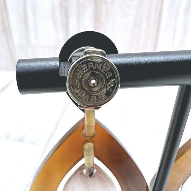 エルメス HERMES ピアス バッファローホーン スイング ドロップ