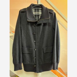 バーバリーブルーレーベル(BURBERRY BLUE LABEL)の本日限定価格❗️バーバリーブルーレーベル♡かっこいい黒ジャケットアウターM(テーラードジャケット)