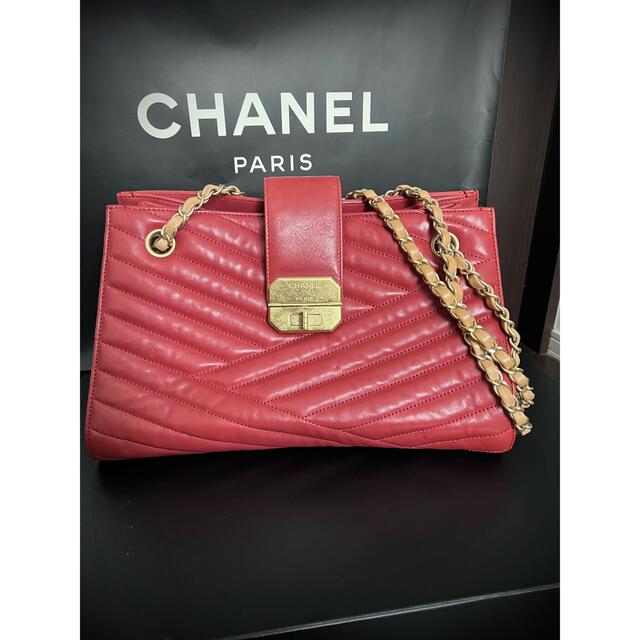 CHANEL(シャネル)の【激レア正規品】CHANEL ヴィンテージ ショルダーバッグ レッド レディースのバッグ(ショルダーバッグ)の商品写真