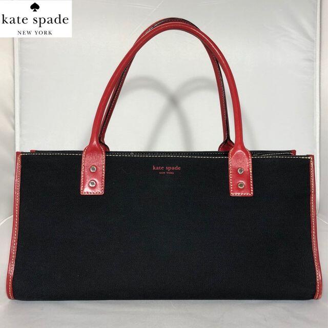 kate spade NEW YORK - kate spade/ケイトスペード　ハンドバッグ/キャンバス/ブラック