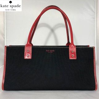 ケイトスペードニューヨーク(kate spade new york)のkate spade/ケイトスペード　ハンドバッグ/キャンバス/ブラック(ハンドバッグ)