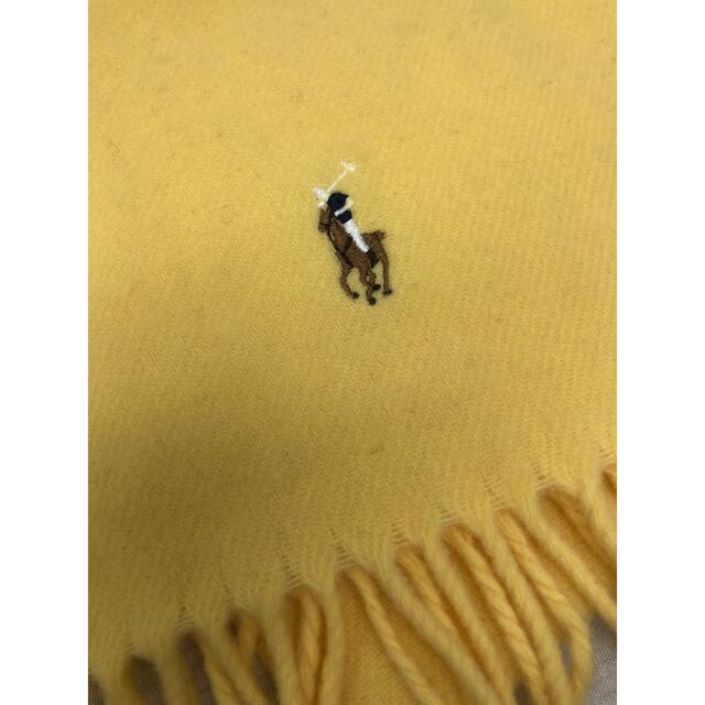 POLO RALPH LAUREN(ポロラルフローレン)のポロラルフローレン　マフラー　ウール100％　イエロー メンズのファッション小物(マフラー)の商品写真