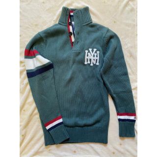 トミーヒルフィガー(TOMMY HILFIGER)のTOMMY HILFIGER グリーンニット(ニット/セーター)