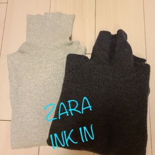 ザラ(ZARA)のZARA&INK IN タートルセーター(ニット/セーター)