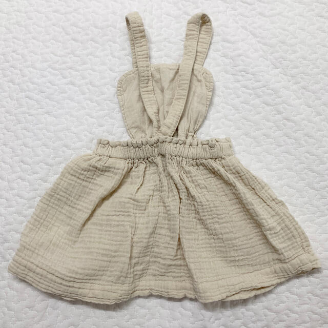 ZARA KIDS(ザラキッズ)のZARA BABY ザラベビー ポケット付きクレープ地ジャンパースカート キッズ/ベビー/マタニティのベビー服(~85cm)(ワンピース)の商品写真