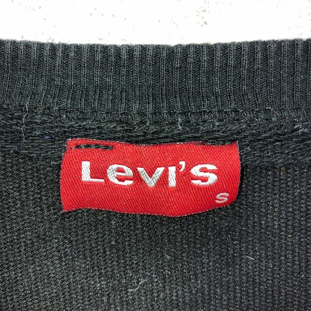 Levi's(リーバイス)の希少 90s リーバイス スウェット プリントロゴ 黒色 S 美品 メンズのトップス(スウェット)の商品写真