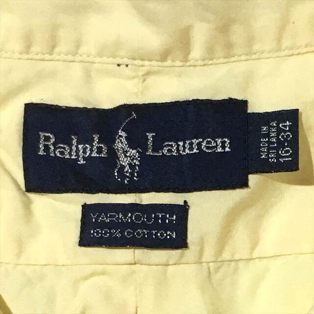 Ralph Lauren(ラルフローレン)の90s 古着 ラルフローレン BDシャツ 刺繍ロゴ ワンポイント ゆるダボ L メンズのトップス(シャツ)の商品写真