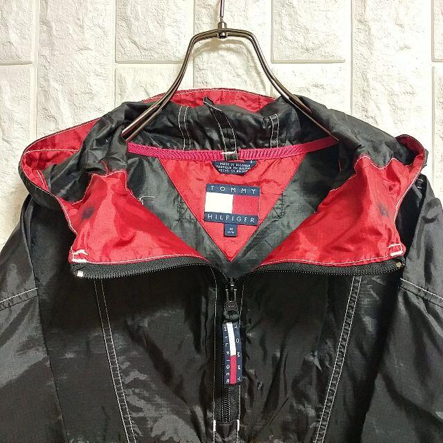 トミーヒルフィガー 90s ナイロン アノラック パーカー プルオーバー 【驚きの値段】 TOMMY JEANS ナイロンアノラックパーカー 90年代 マウンテンパーカー