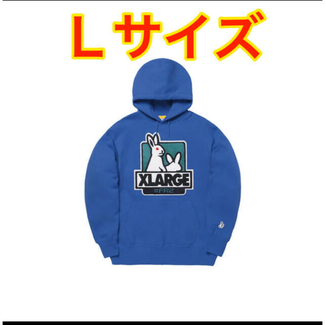 ブルーサイズXLARGE with #FR2 Fxxk Icon Hoodie Ｌ