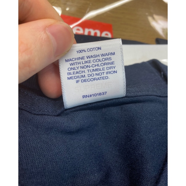 Supreme(シュプリーム)のSupreme bandana box logo Tee Tシャツ navy S メンズのトップス(Tシャツ/カットソー(半袖/袖なし))の商品写真