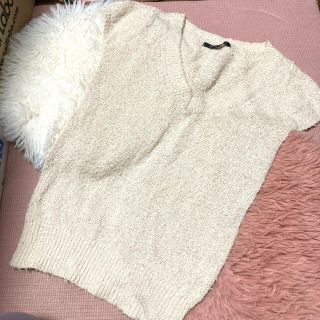 マウジー(moussy)のmoussy 深Ｖネック サマーニット(ニット/セーター)