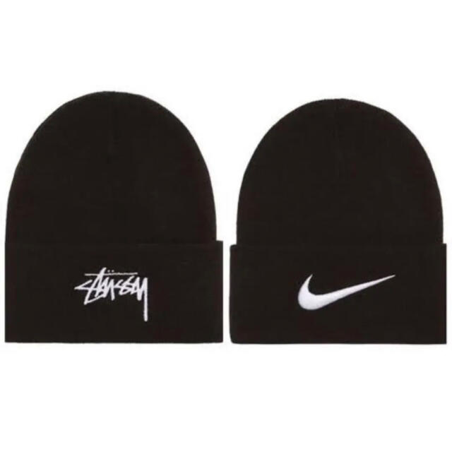 STUSSY(ステューシー)のStussy × NIKE ビーニー ニット帽 ニットキャップ メンズの帽子(ニット帽/ビーニー)の商品写真